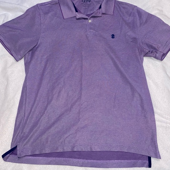 Izod Men's Lavender Polo Shirt - Picture 2 of 5